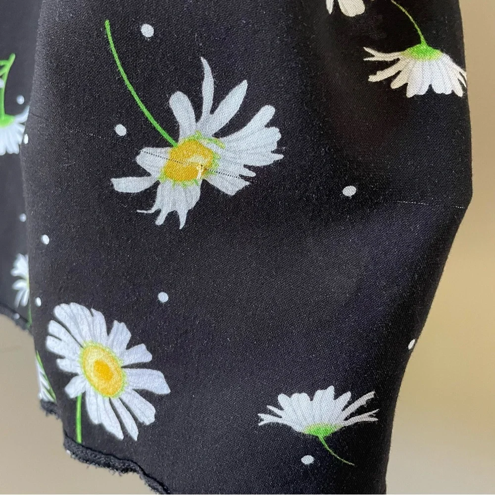 ASOS Black & White Daisy Floral Maxi Dress Size 6 - Picture 7 of 11